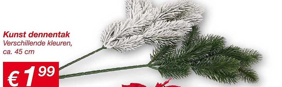 Kunst dennentak - Verschillende kleuren, ca. 45 cm