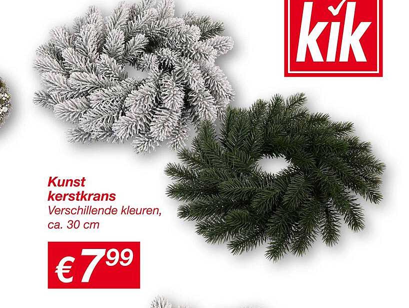 Kunst kerstkrans