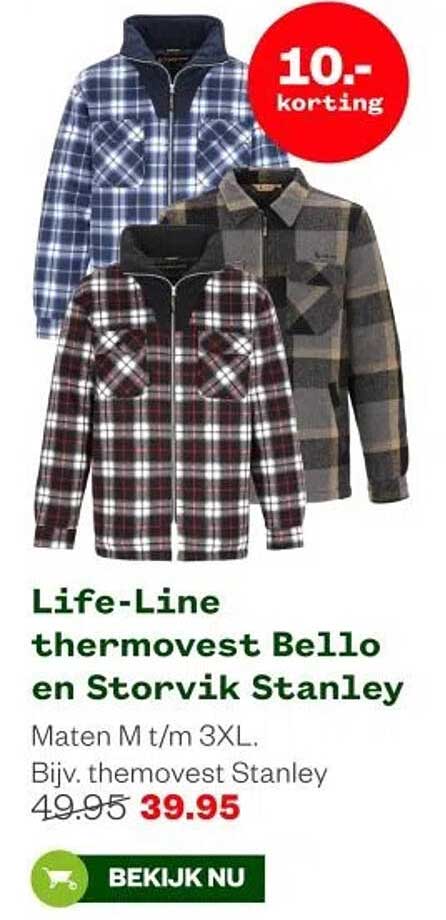 Life-Line thermovest Bello en Storvik Stanley