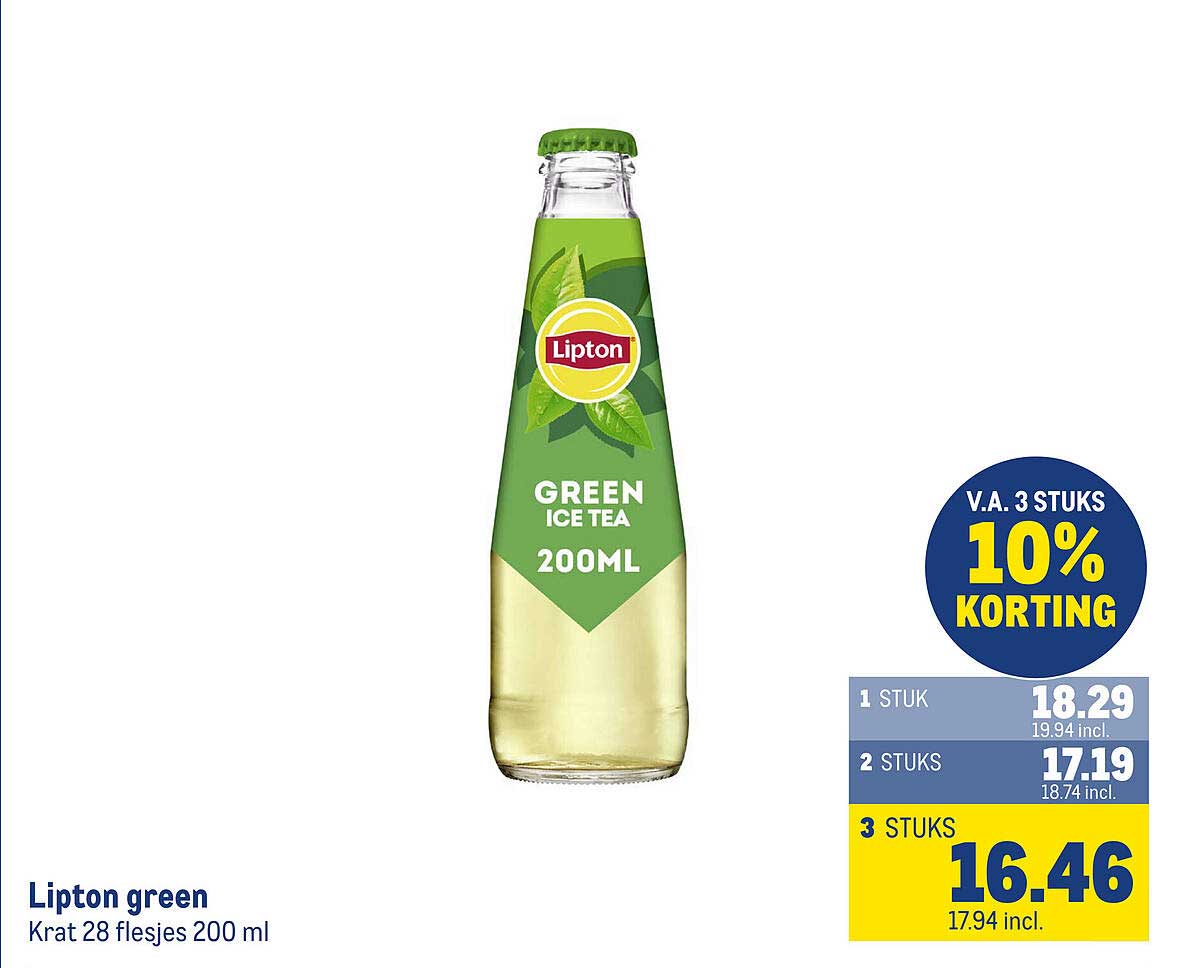 Lipton green Krat 28 flesjes 200 ml