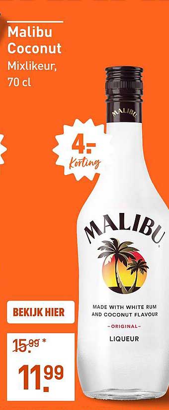 Malibu Coconut Mixlikeur, 70 cl