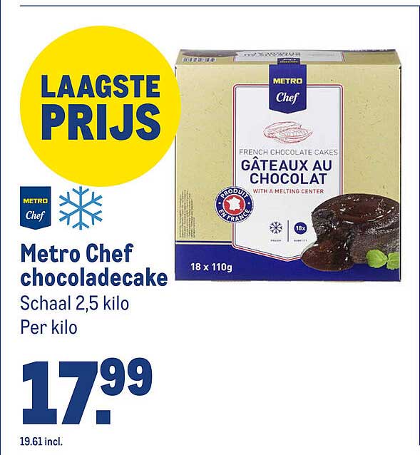 Metro Chef chocoladecake