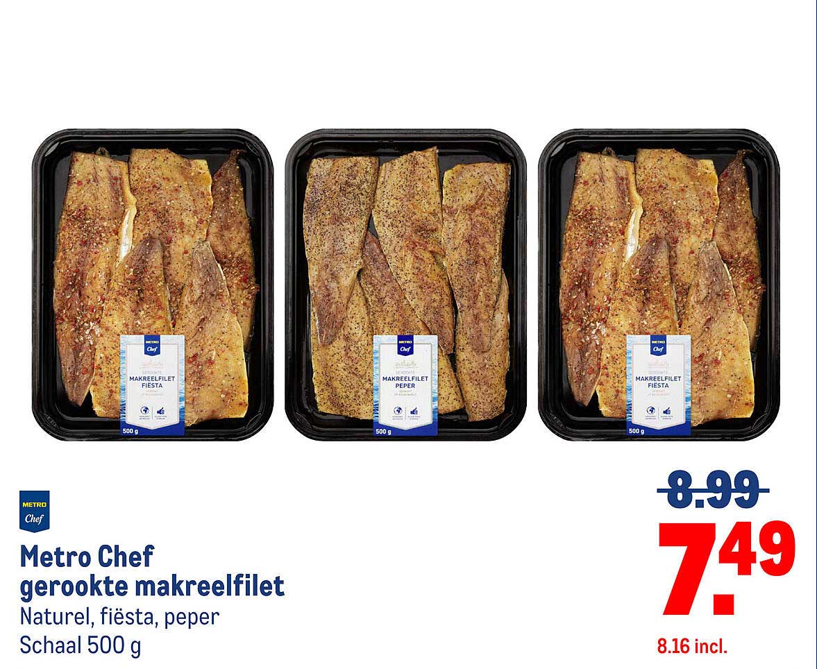 Metro Chef gerookte makreelfilet