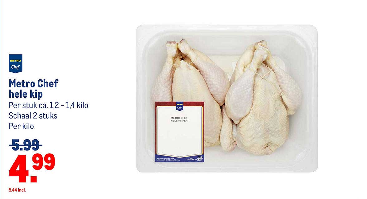 Metro Chef hele kip