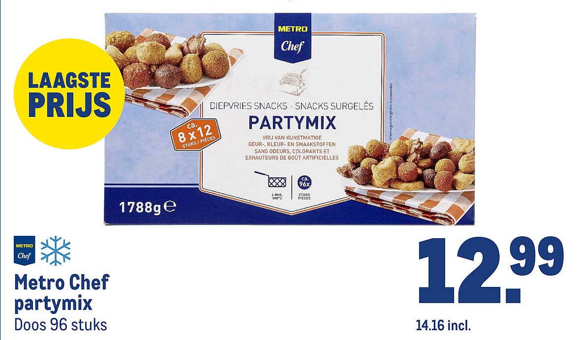 Metro Chef partymix Doos 96 stuks