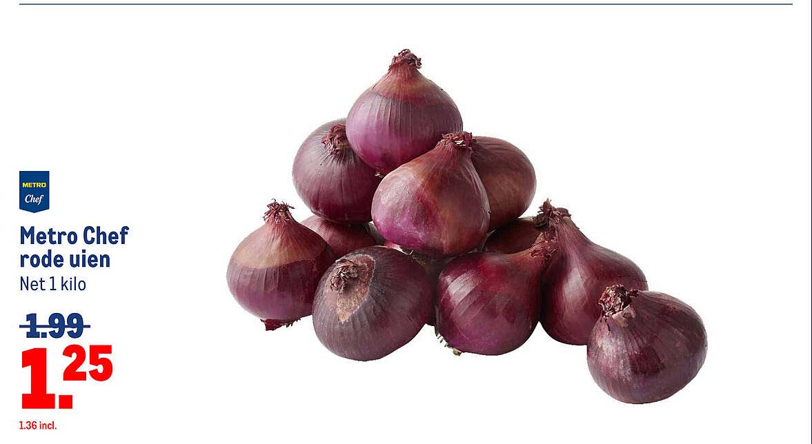 Metro Chef rode uien
