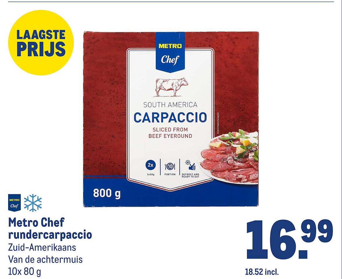 Metro Chef rundercarpaccio