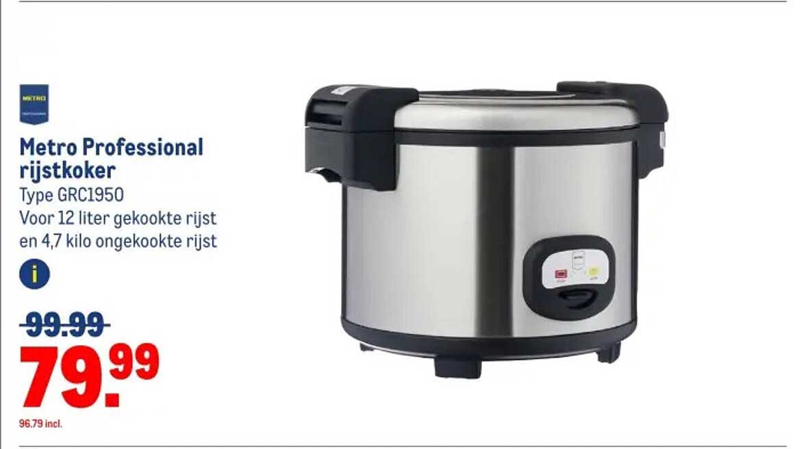 Metro Professional rijstkoker