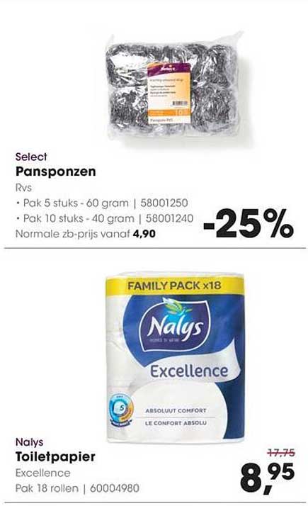 Nalys Toiletpapier Excellence