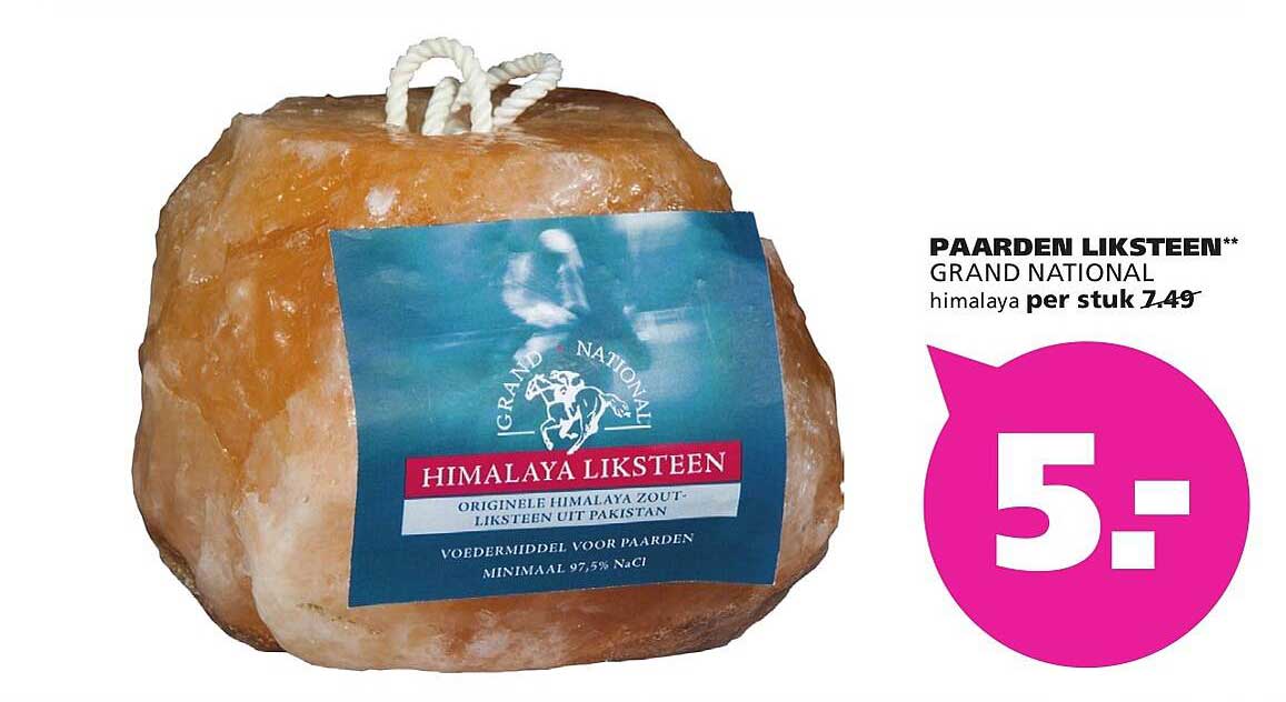 PAARDEN LIKSTEEN** GRAND NATIONAL himalaya per stuk 7,49