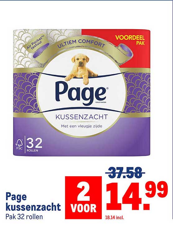 Page kussenzacht Pak 32 rollen