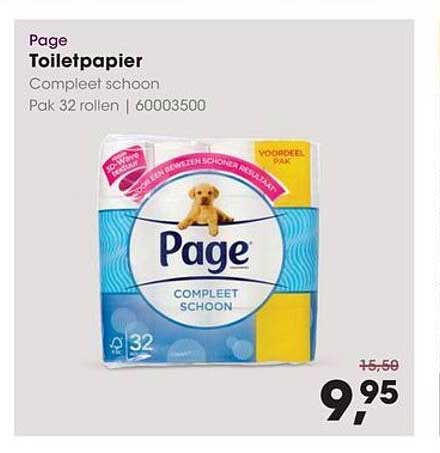 Page Toiletpapier Compleet schoon Pak 32 rollen