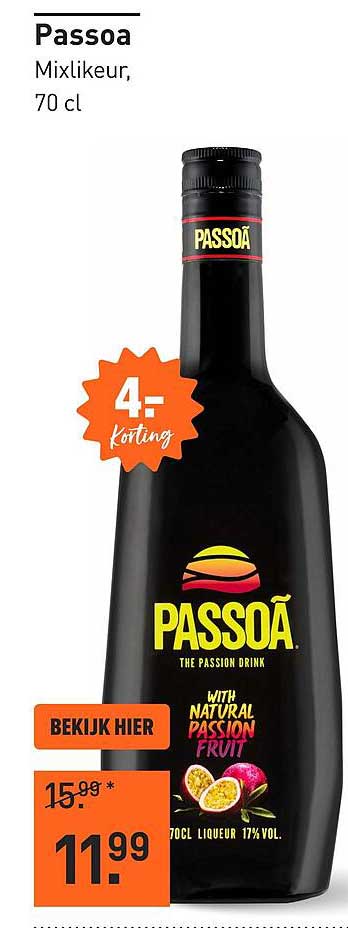 Passoa Mixlikeur, 70 cl