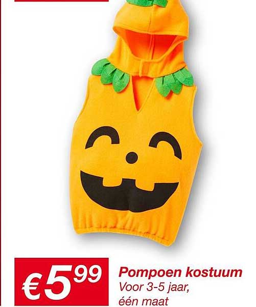 Pompoen kostuum
