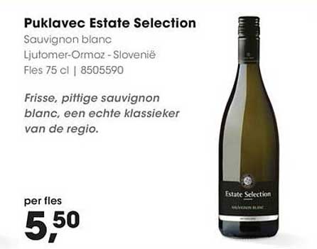 Puklavec Estate Selection Sauvignon blanc