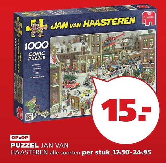 PUZZEL JAN VAN HAASTEREN alle soorten per stuk