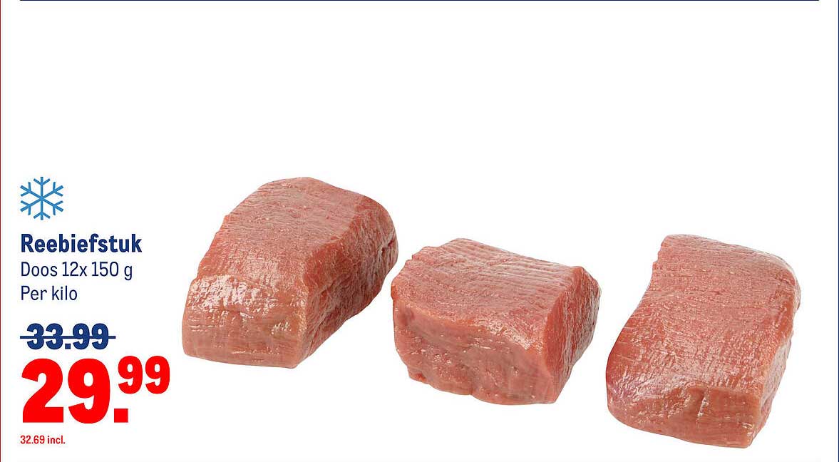 Reebiefstuk Doos 12x 150 g