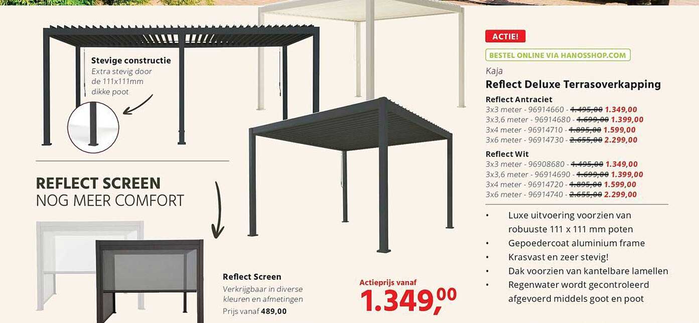 Reflect Deluxe Terrasoverkapping