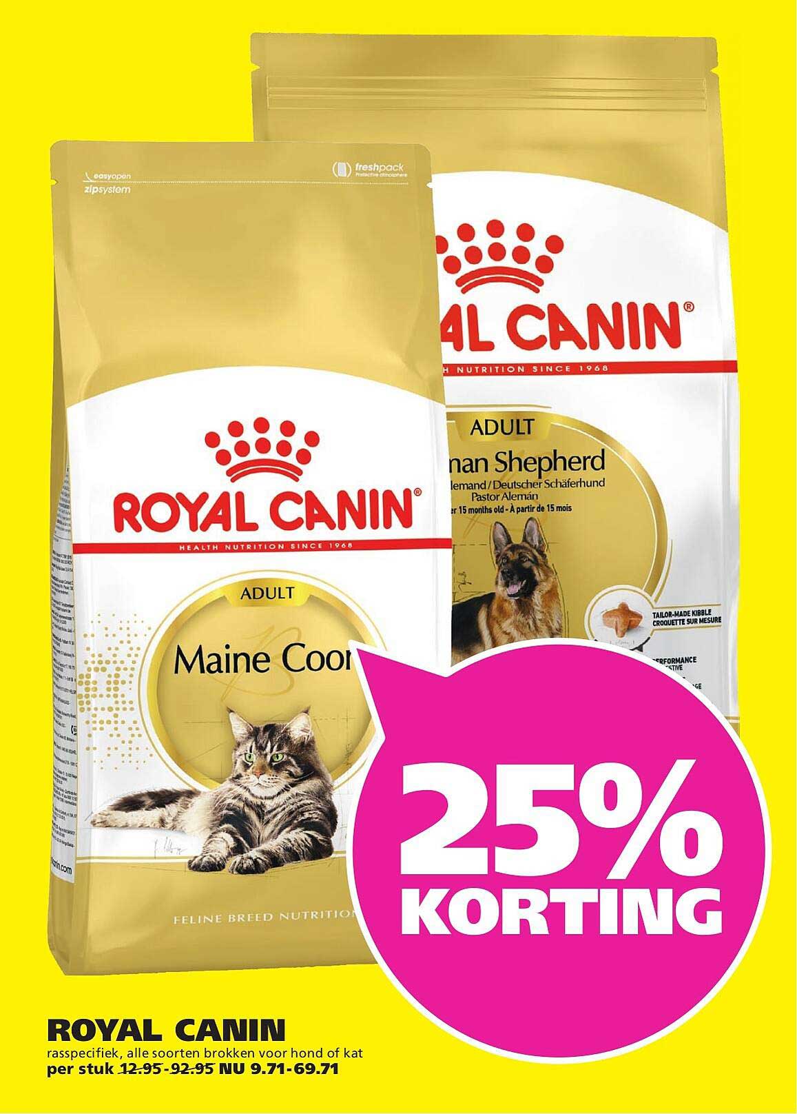 Royal Canin - 25% Korting