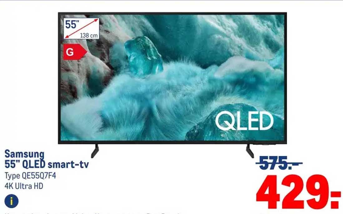 Samsung 55" QLED smart-tv