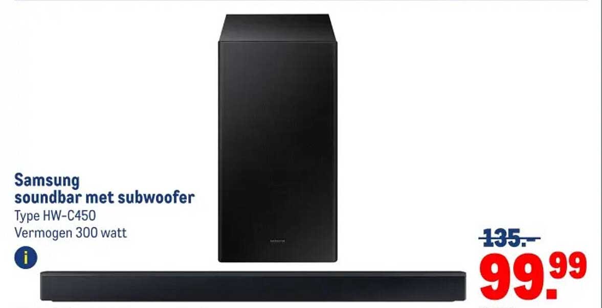 Samsung soundbar met subwoofer