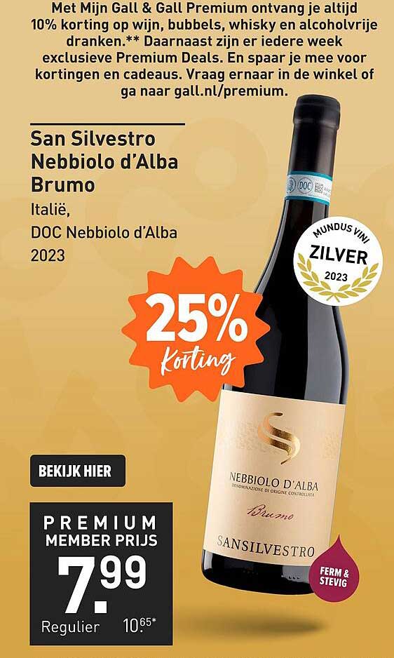 San Silvestro Nebbiolo d'Alba Brumo
