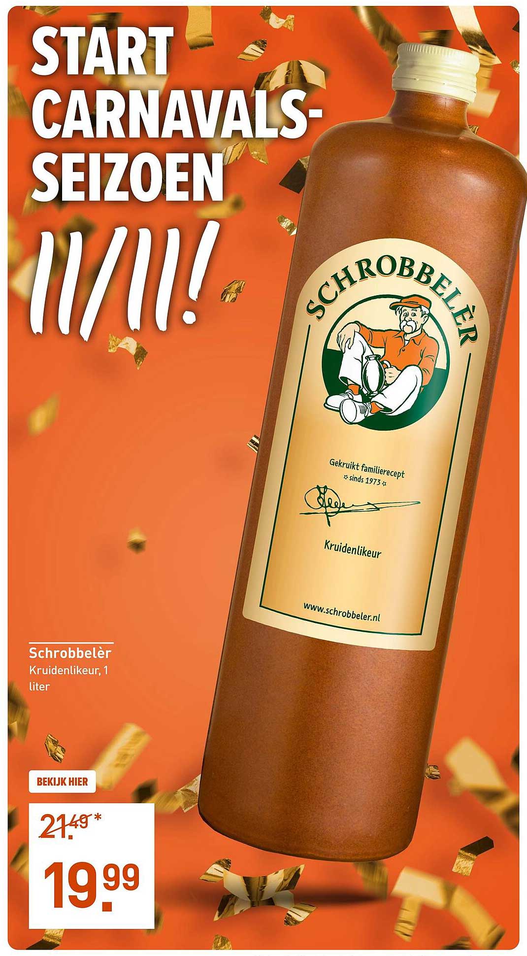 Schrobbelèr Kruidenlikeur, 1 liter