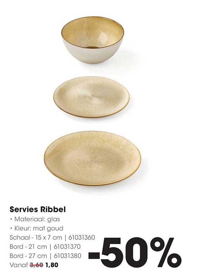 Servies Ribbel