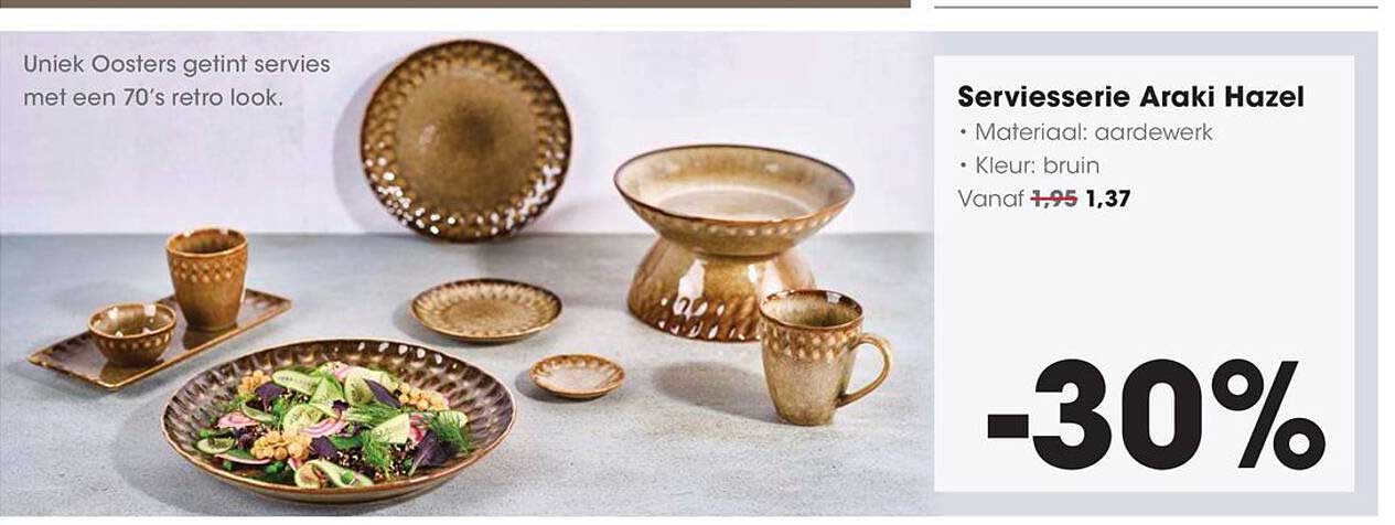 Serviesserie Araki Hazel