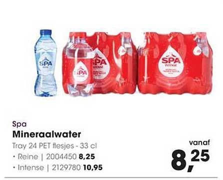 Spa Mineraalwater Tray 24 PET flesjes - 33 cl