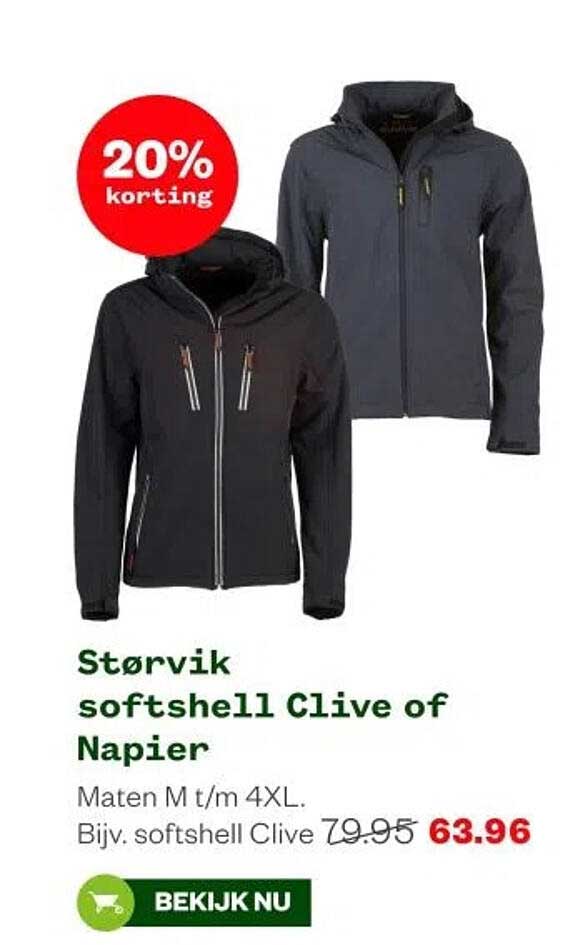 Størvik softshell Clive of Napier