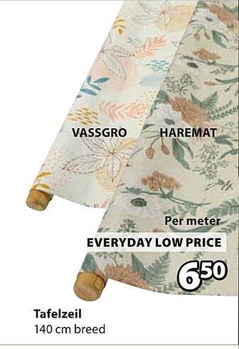 Tafelzeil 140 cm breed