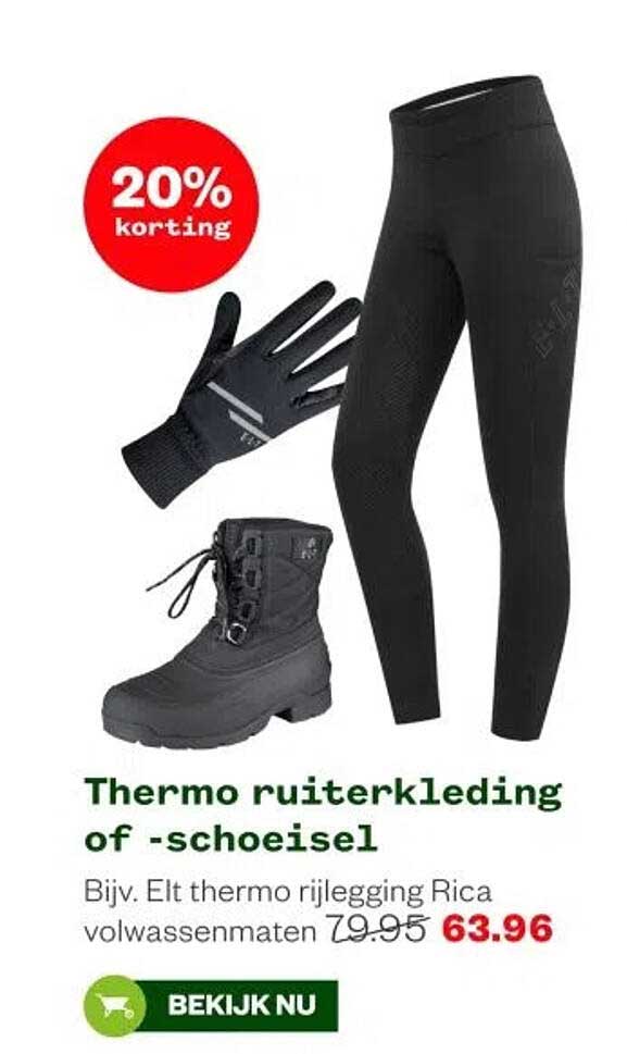 Thermo ruiterkleding of -schoeisel