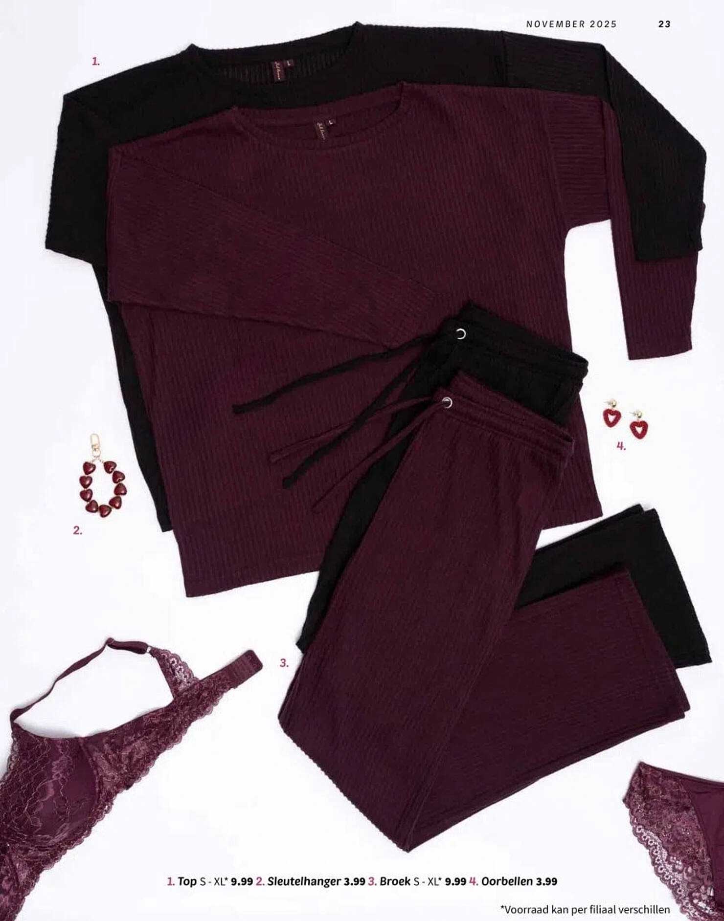 Top S 9.99, Broek S 9.99