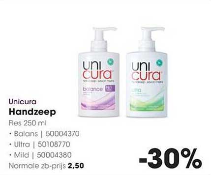 Unicura Handzeep 250 ml -30%