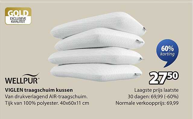 VIGLEN traagschuim kussen