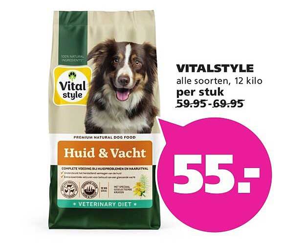 VITALSTYLE huid & vacht, 12 kilo per stuk