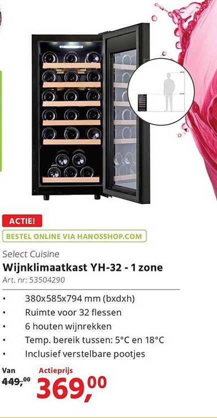 Wijnkoelkast YH-32 - 1 zone