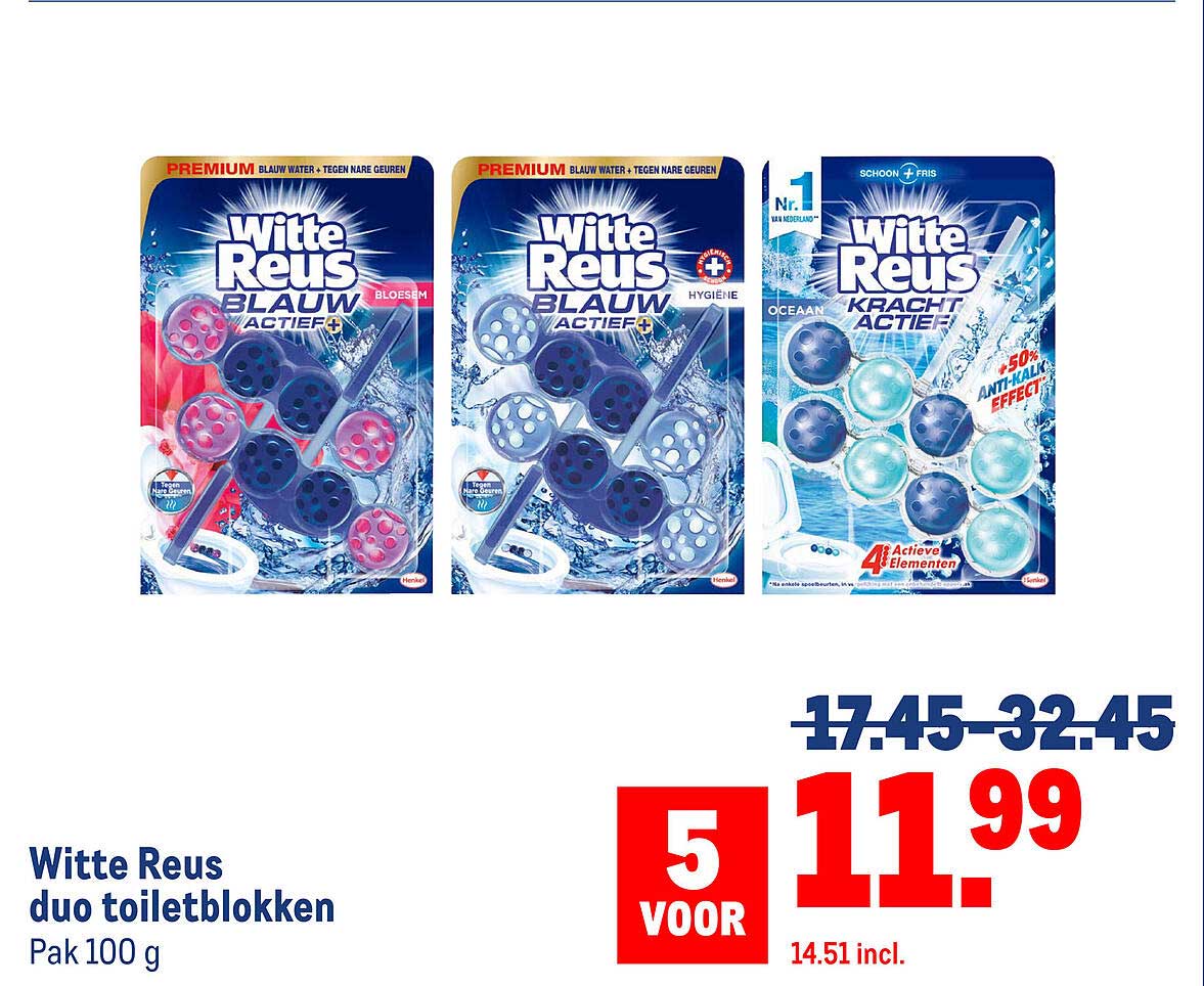 Witte Reus duo toiletblokken