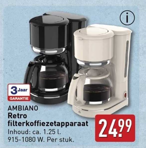 SEVERIN - CAPRICE Filterkoffiezetapparaat met glazen kan