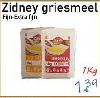 Zidney griesmeel Fijn-Extra fijn