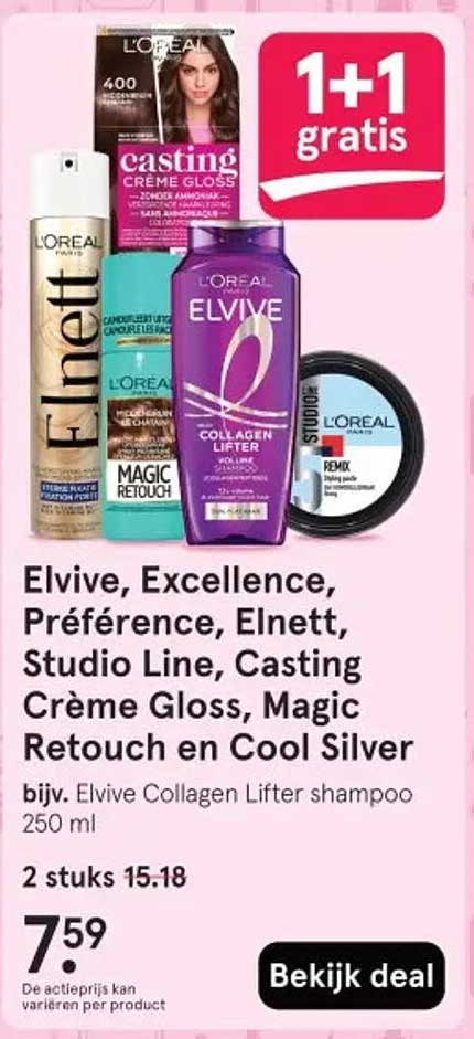 Elvive, Excellence, Préférence, Elnett, Studio Line, Casting Crème ...