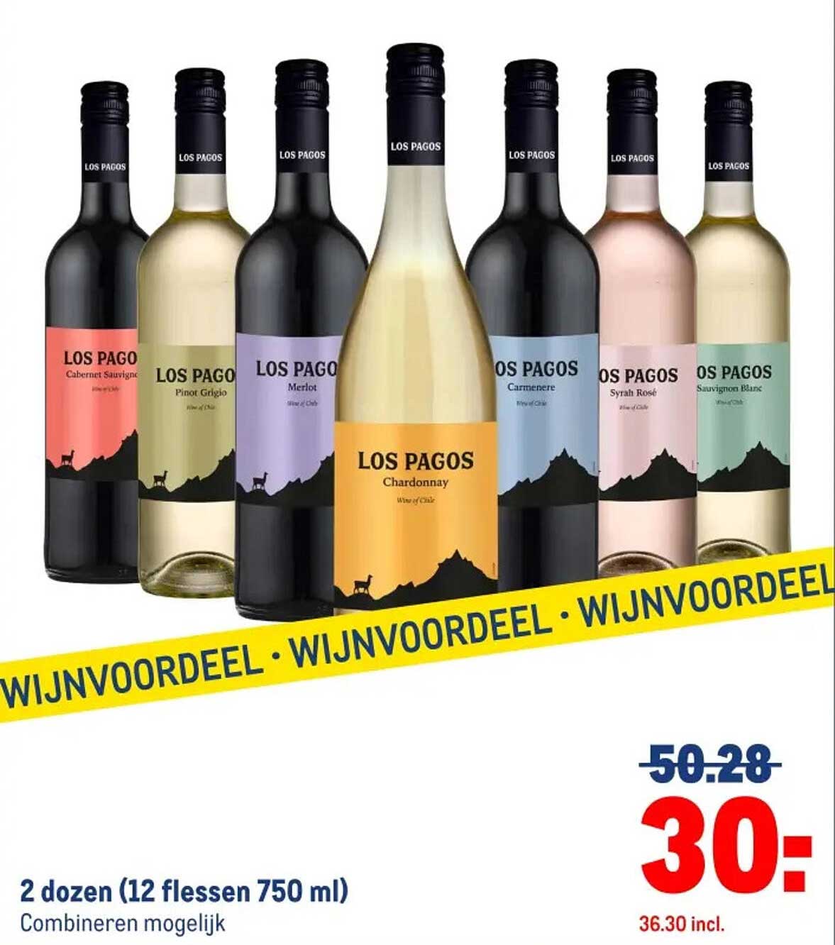2 dozen (12 flessen 750 ml) Los Pagos wijnen