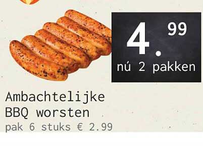 Ambachtelijke BBQ worsten