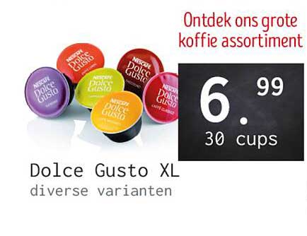 Dolce Gusto XL diverse varianten