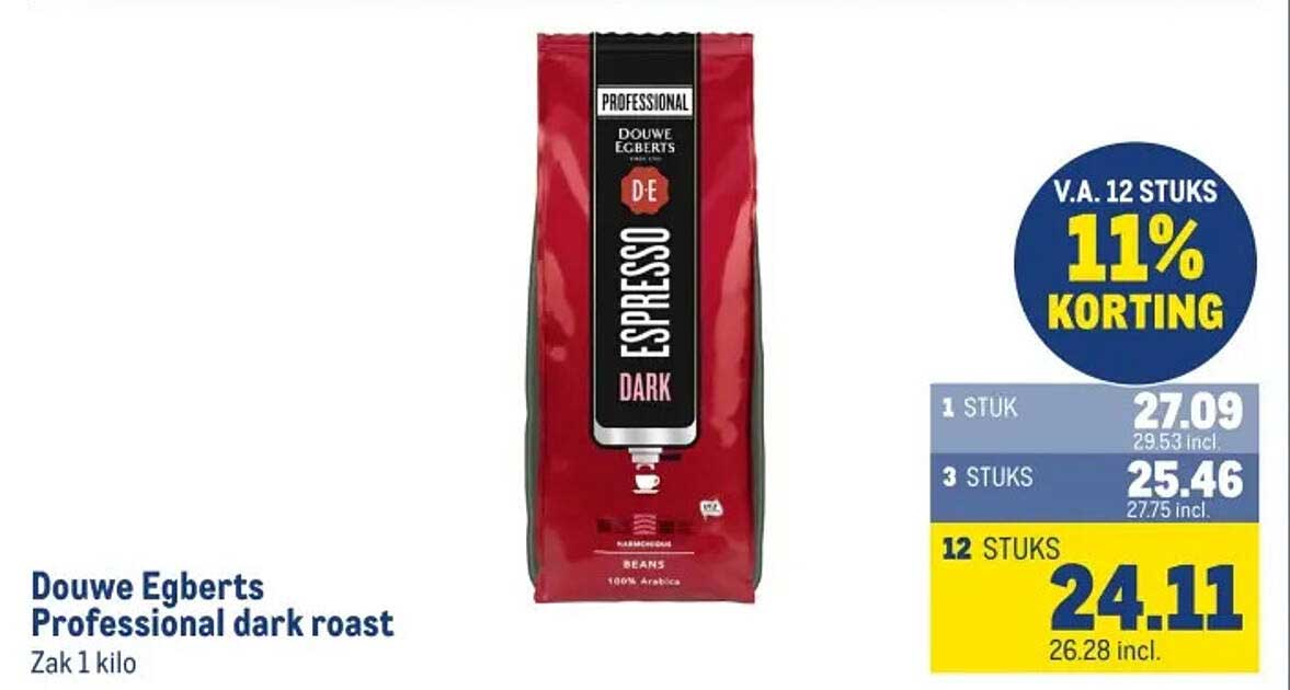 Douwe Egberts Professional dark roast
