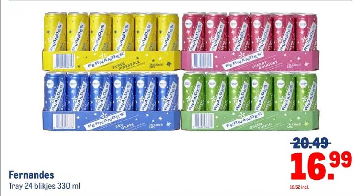 Fernandes Tray 24 blikjes 330 ml