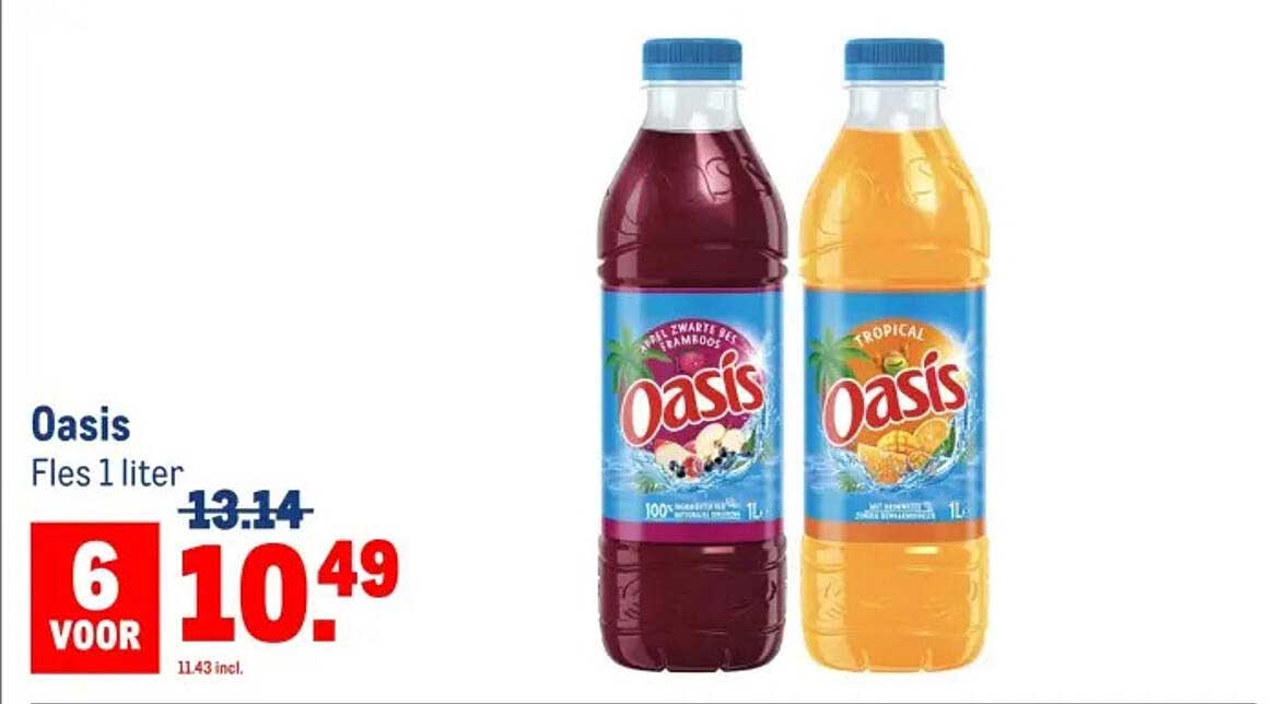 Oasis Fles 1 liter