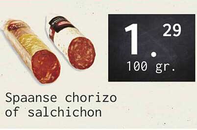 Spaanske chorizo of salchichon