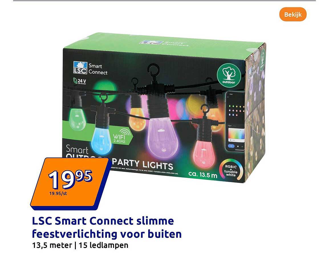 LSC Smart Connect slimme feestverlichting voor buiten